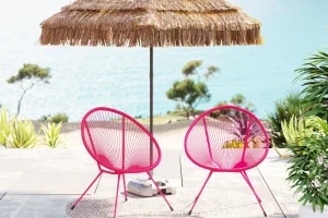 Poltrona Acapulco Mono rosa 2/Set - KARE