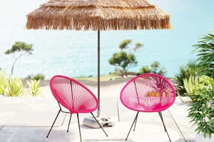 Poltrona Acapulco rosa 2/Set - KARE