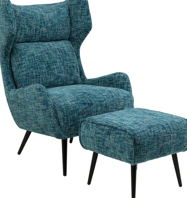Poltrona Arne blu chiaro - KARE