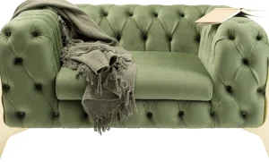 Poltrona Bellissima Velvet verde 120cm - KARE