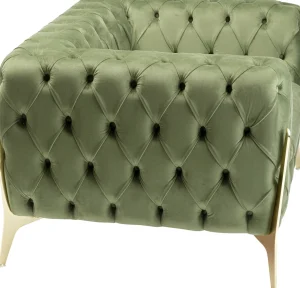 Poltrona Bellissima Velvet verde 120cm - KARE