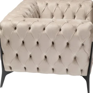 Poltrona Bellissima Velvet taupe 120cm - KARE