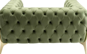Poltrona Bellissima Velvet verde 120cm - KARE