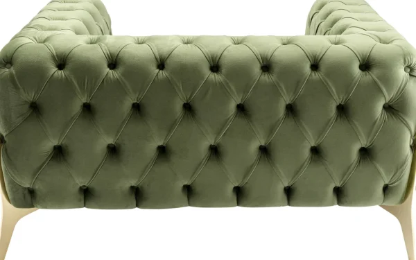 Poltrona Bellissima Velvet verde 120cm - KARE