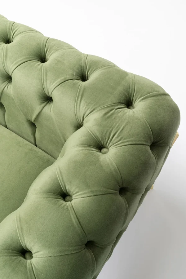 Poltrona Bellissima Velvet verde 120cm - KARE