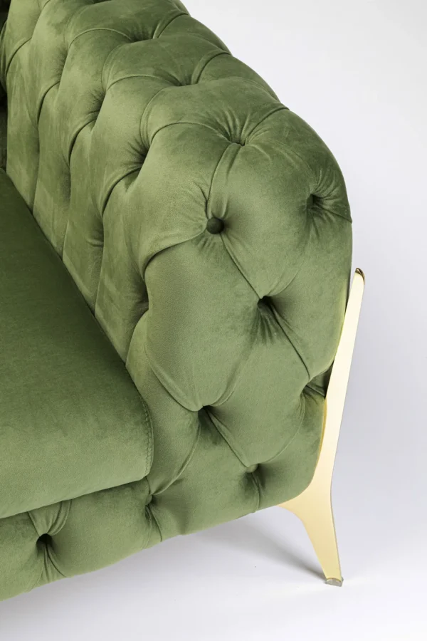 Poltrona Bellissima Velvet verde 120cm - KARE