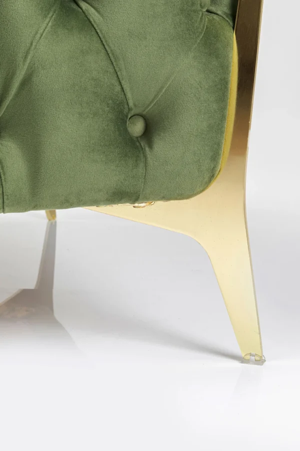 Poltrona Bellissima Velvet verde 120cm - KARE