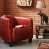 Poltrona Cigar Lounge rossa - KARE