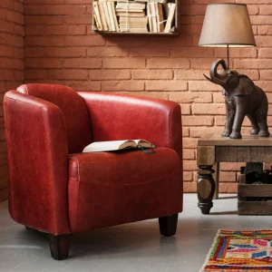 Poltrona Cigar Lounge rossa - KARE