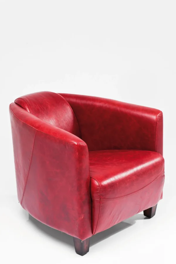 Poltrona Cigar Lounge rossa - KARE