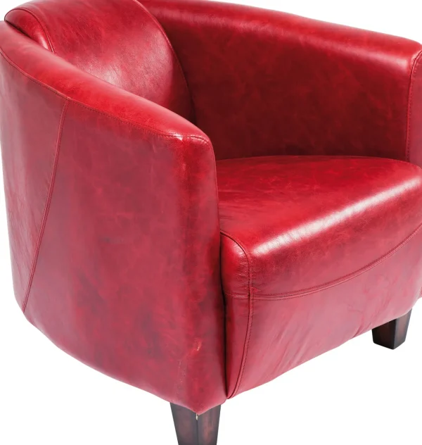 Poltrona Cigar Lounge rossa - KARE