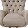 Poltrona girevole Bellissima velluto beige - KARE