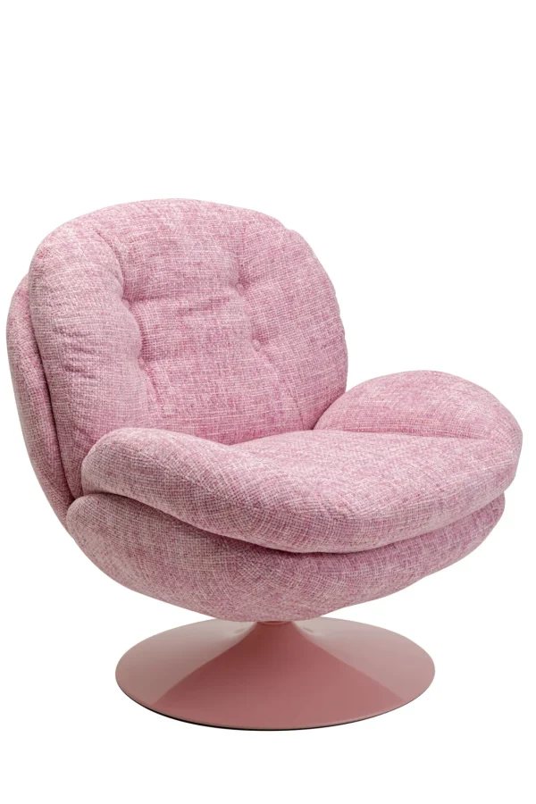 Poltrona girevole Cosy Pink - KARE