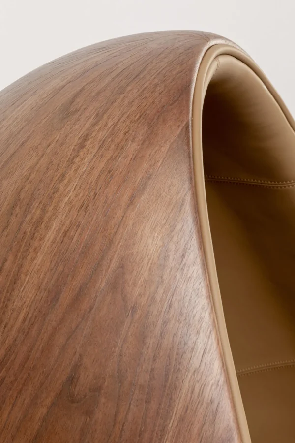 Poltrona girevole Eye Ball noce - KARE