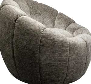 Poltrona girevole Fiori Grigio - KARE