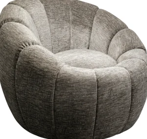 Poltrona girevole Fiori Grigio - KARE