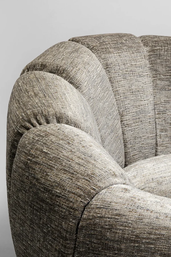 Poltrona girevole Fiori Grigio - KARE
