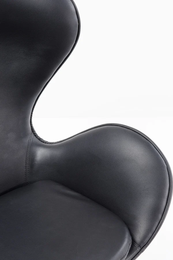 Poltrona Girevole Lounge Nero/Noce - KARE
