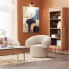 Poltrona girevole Maye crema - KARE