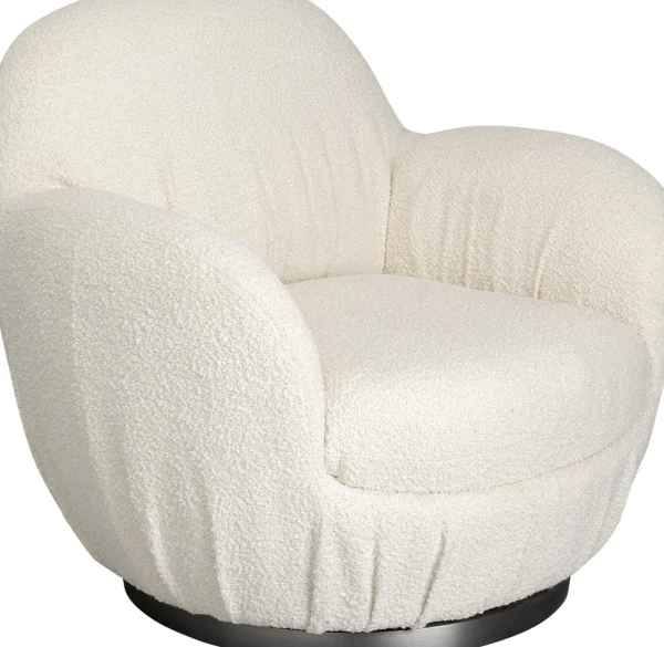 Poltrona girevole Nube Boucle - KARE