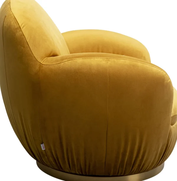 Poltrona girevole Nube Giallo - KARE