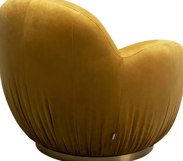 Poltrona girevole Nube Giallo - KARE