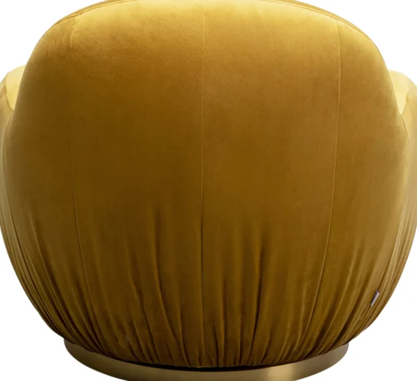 Poltrona girevole Nube Giallo - KARE