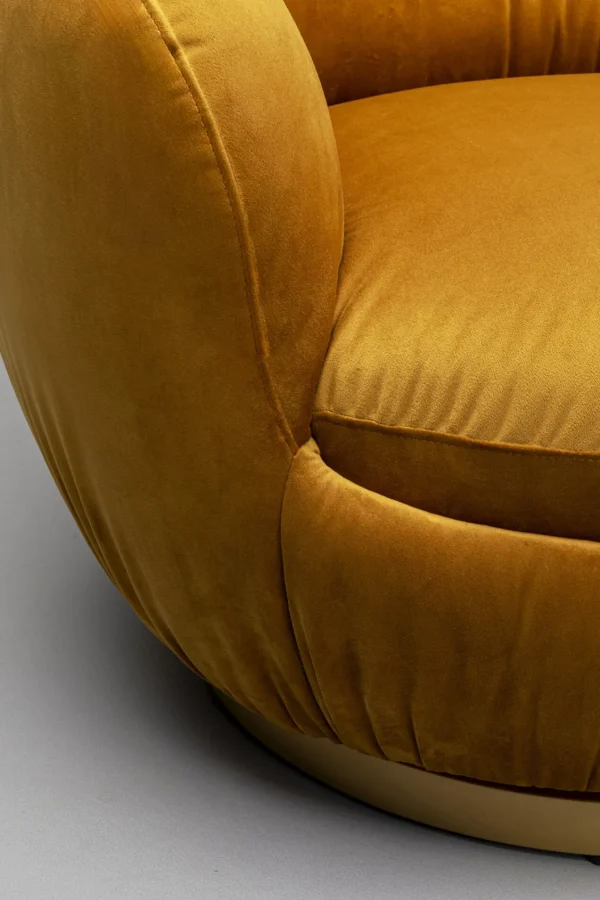 Poltrona girevole Nube Giallo - KARE