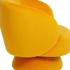 Poltrona girevole Orion giallo - KARE