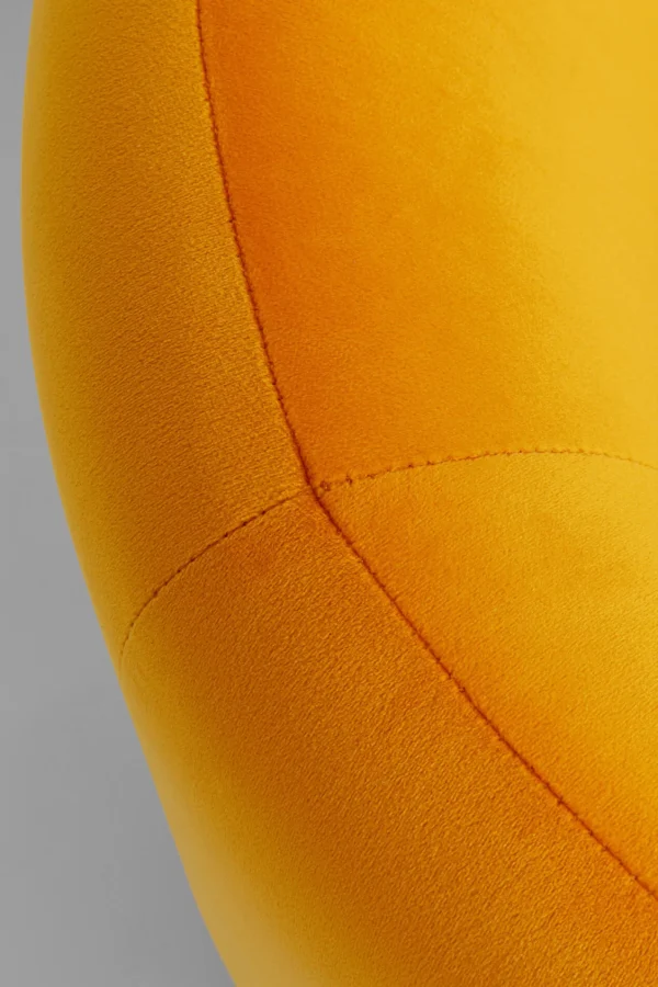 Poltrona girevole Orion giallo - KARE