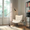 Poltrona girevole Oscar Boucle crema - KARE