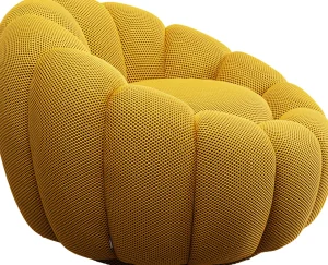 Poltrona girevole Peppo Bloom Giallo - KARE