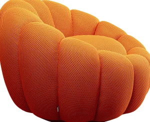 Poltrona girevole Peppo Bloom Arancione - KARE