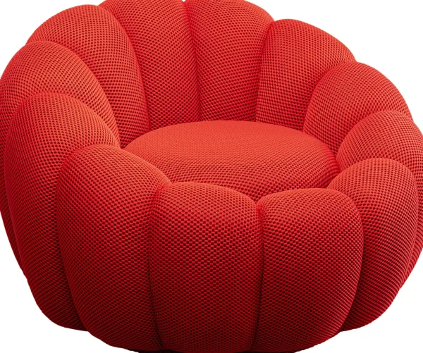 Poltrona girevole Peppo Bloom Rosso - KARE