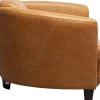 Poltrona Lounge Cigar Pelle Marrone Chiaro - KARE