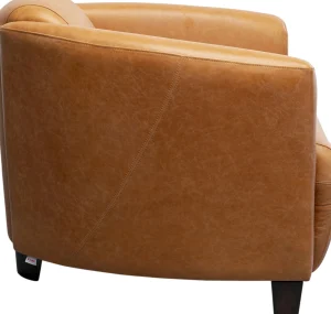 Poltrona Lounge Cigar Pelle Marrone Chiaro - KARE