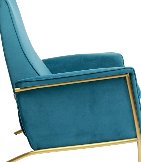 Poltrona Relax Lazy Velluto blu - KARE