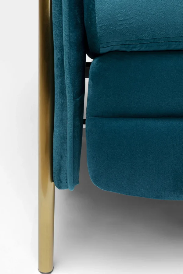 Poltrona Relax Lazy Velluto blu - KARE