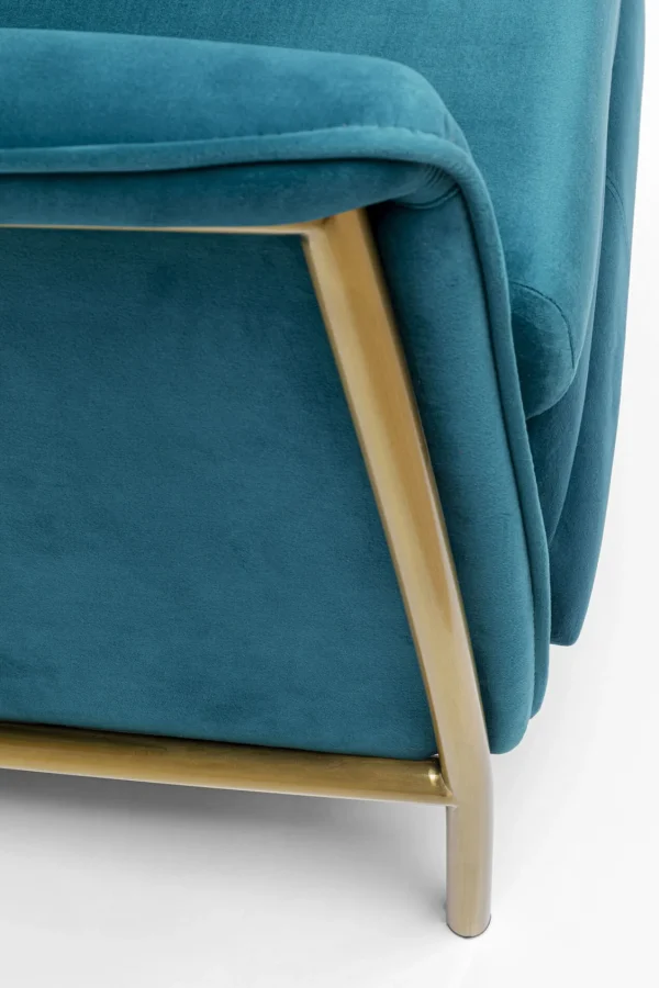 Poltrona Relax Lazy Velluto blu - KARE