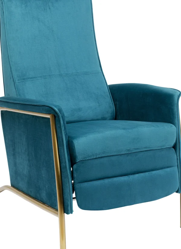 Poltrona Relax Lazy Velluto blu - KARE