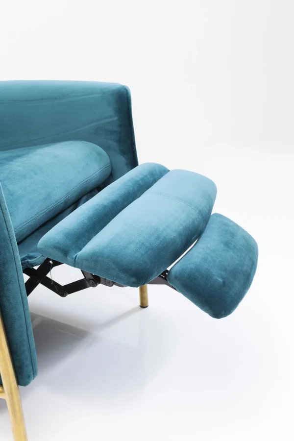 Poltrona Relax Lazy Velluto blu - KARE