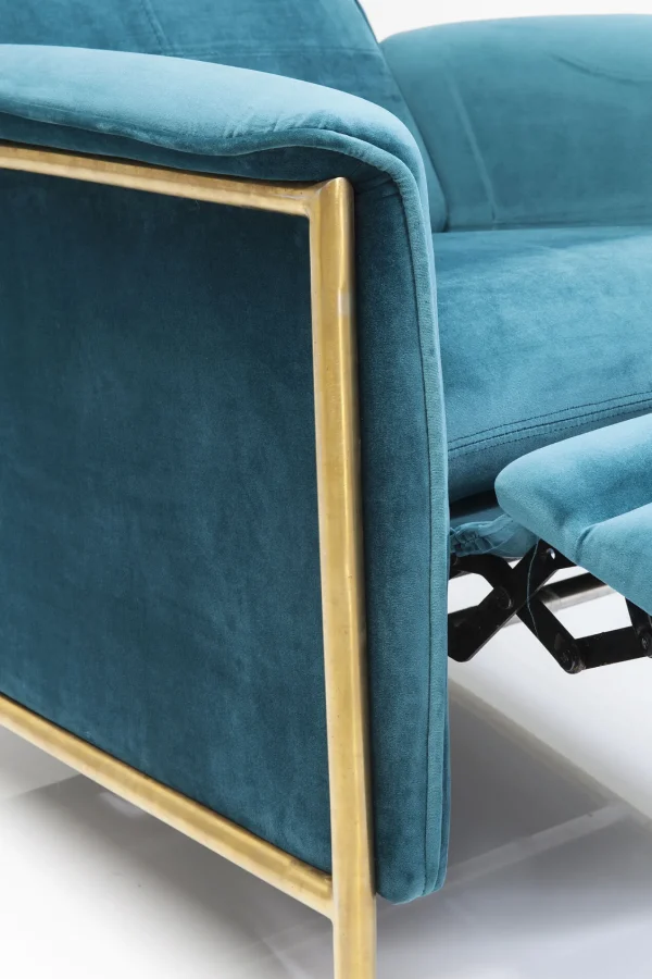 Poltrona Relax Lazy Velluto blu - KARE