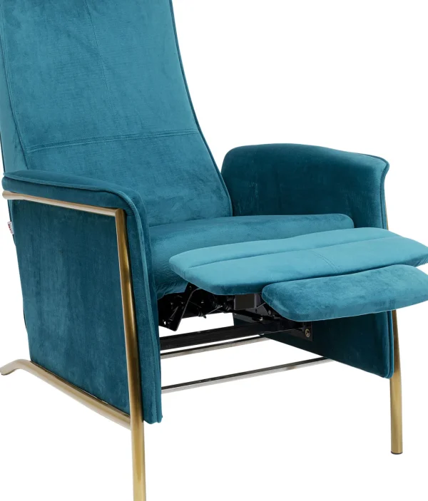 Poltrona Relax Lazy Velluto blu - KARE