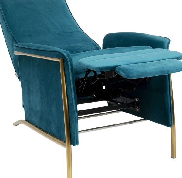 Poltrona Relax Lazy Velluto blu - KARE