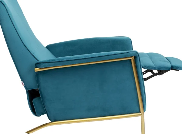 Poltrona Relax Lazy Velluto blu - KARE