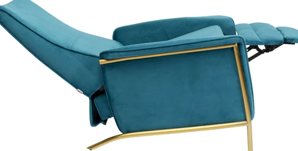 Poltrona Relax Lazy Velluto blu - KARE