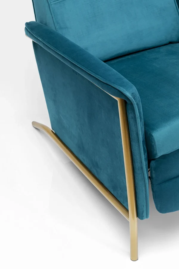 Poltrona Relax Lazy Velluto blu - KARE