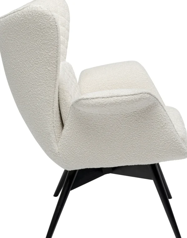 Poltrona Tudor Bouclé crema - KARE