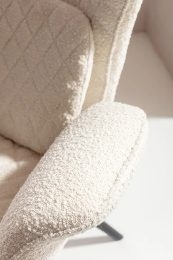 Poltrona Tudor Bouclé crema - KARE
