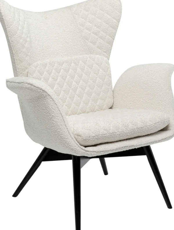 Poltrona Tudor Bouclé crema - KARE